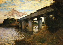 Claude Monet The Railway Bridge at Argenteuil